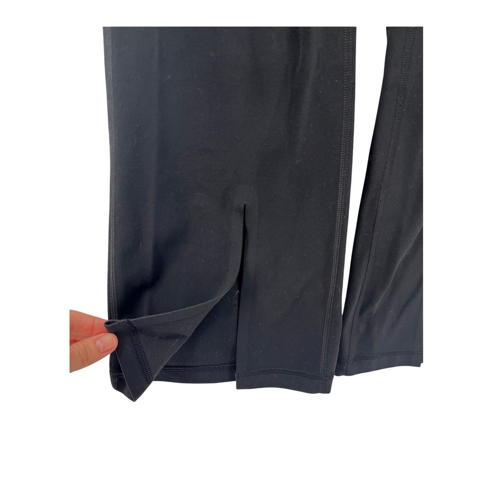 Athleta Elation Split Flare Pant Black High Rise Yoga Leggings Size Small - Picture 8 of 11